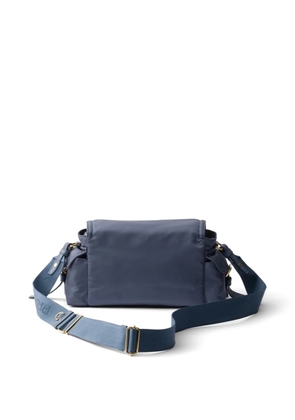 Prada Explore medium Re-Nylon shoulder bag with flap - Blue