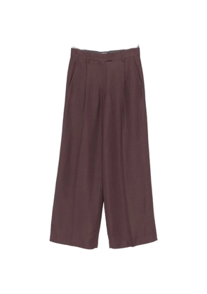 Brunello Cucinelli pleated wide-leg trousers - Purple
