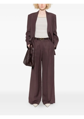 Brunello Cucinelli pleated wide-leg trousers - Purple