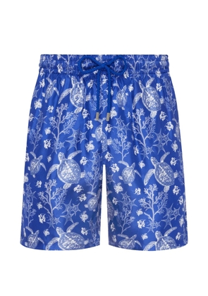 Vilebrequin printed drawstring shorts - Blue