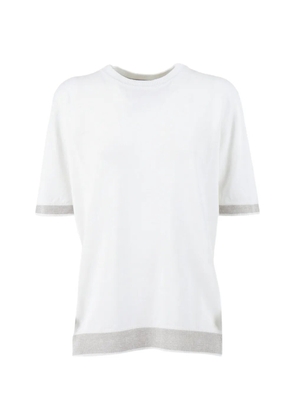 Peserico linen trim sweater - White