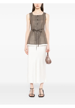 YEAREAST layered sleeveless top - Brown