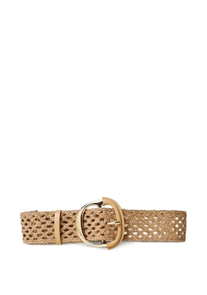 TWINSET woven buckled belt - Neutrals