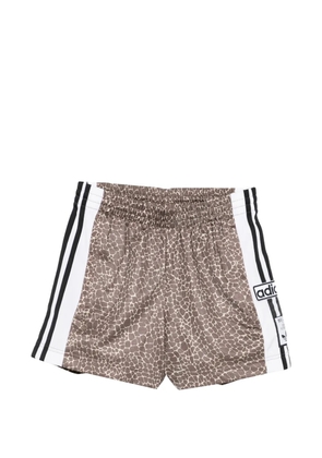 adidas animal-print shorts - Neutrals