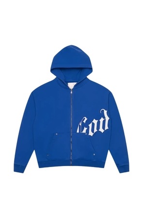 GODSPEED logo zip hoodie - Blue