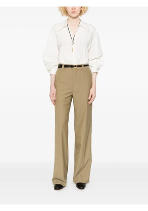 LEMAIRE straight tailored trousers - Green
