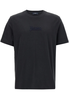 Herno embroidered logo t-shirt - Blue