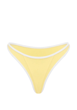 FAE SWIM Hailey piped bikini bottoms - Yellow
