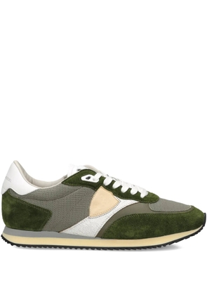Philippe Model Paris suede panelled trainers - Green