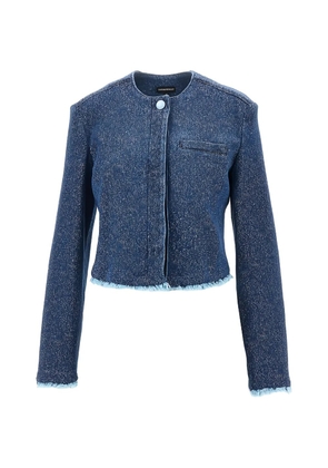 Emporio Armani fringed jacket - Blue