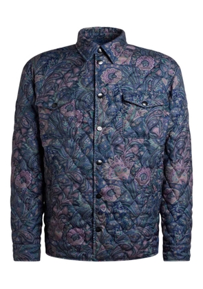 ETRO quilted paisley jacket - Blue