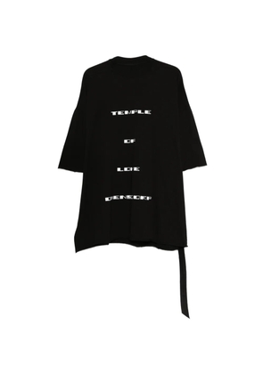 Rick Owens DRKSHDW Tommy text-print T-shirt - Black