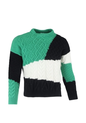 Loewe Pre-Owned cable-knit sweater - Black