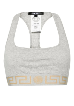 Versace Greca-underband racerback bralette - Grey
