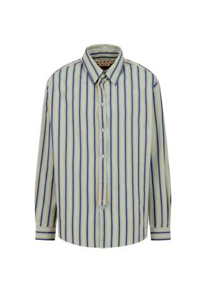 Marni d-ring striped shirt - Blue