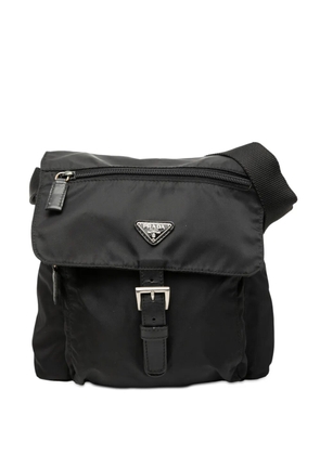 Prada Pre-Owned 2000-2012 Tessuto Zip Buckle Messenger Bag crossbody bag - Black