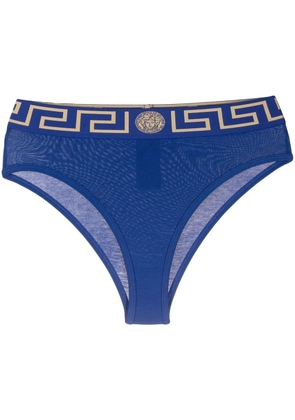 Versace Greca Border high-waisted briefs - Blue