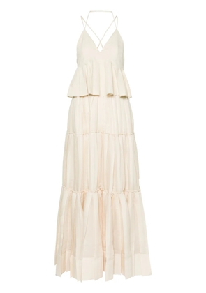 Simkhai Delania tiered maxi dress - Neutrals