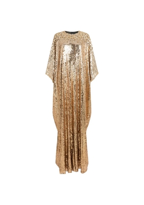 Jenny Packham FONTAINE sequin-embellished maxi dress - Gold