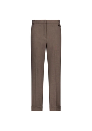 LIU JO turn-up trousers - Brown