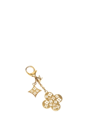 Louis Vuitton Pre-Owned 2014 Gold Plated Monogram Ivy Flower Bag Charm key chain
