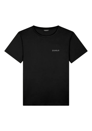 DONDUP logo-embroidered crew-neck T-shirt - Black