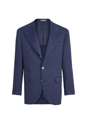 Brunello Cucinelli peak-lapels blazer - Blue
