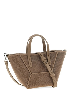 Brunello Cucinelli BC Duo Precious panel leather tote bag - Brown