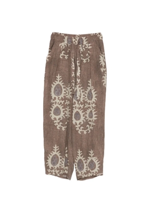 Bazar Deluxe printed trousers - Brown