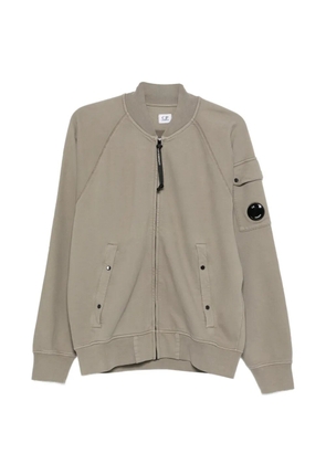 C.P. Company patch-pocket zip-fastening sweatshirt - Green