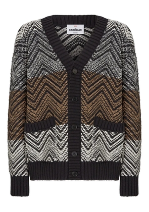 Missoni chevron-knit cardigan - Black