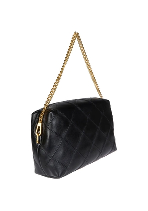 Tory Burch large Fleming chain-strap leather cross-body bag - Black