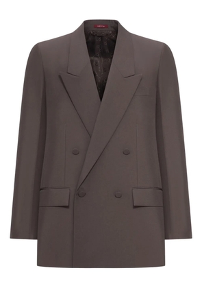 Gucci double-breasted gabardine blazer - Brown