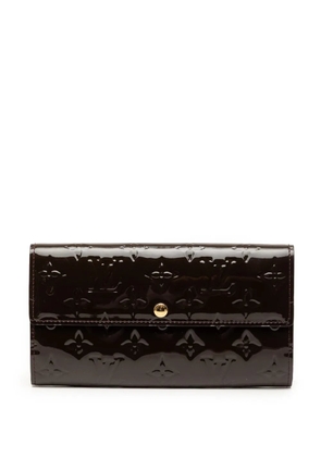 Louis Vuitton Pre-Owned 2010 Monogram Vernis Sarah Wallet long wallets - Purple