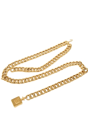 CHANEL Pre-Owned 20th Century Gold Plated Chain Perfume Bottle Charm belt