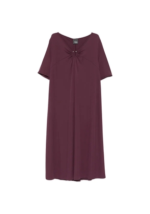 Marina Rinaldi ring-detail midi dress - Purple