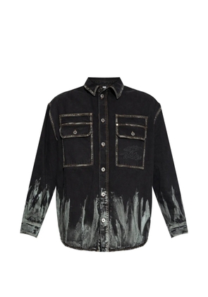Off-White patch-pocket shirt jacket - Black