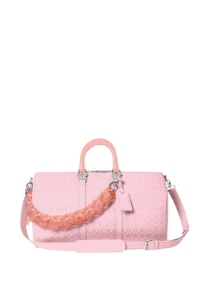 GUAPI embossed chain duffle bag - Pink