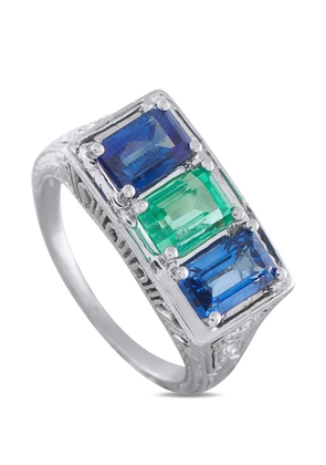 LB Exclusive multi-stone cocktail ring - Silver