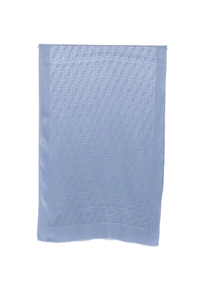 FENDI FF-motif scarf - Blue