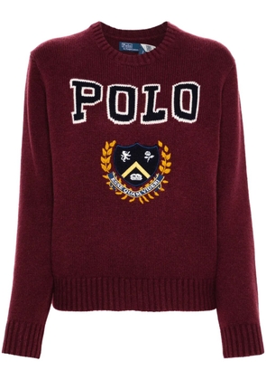 Polo Ralph Lauren intarsia-logo sweater - Red