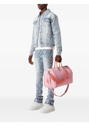 GUAPI embossed chain duffle bag - Pink