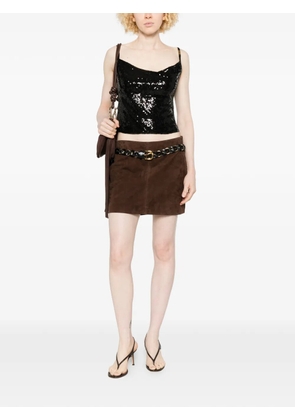 Versace Jeans Couture sequin top - Black