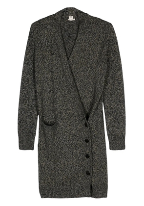 Hermès Pre-Owned 2010s wrap-design coat - Grey