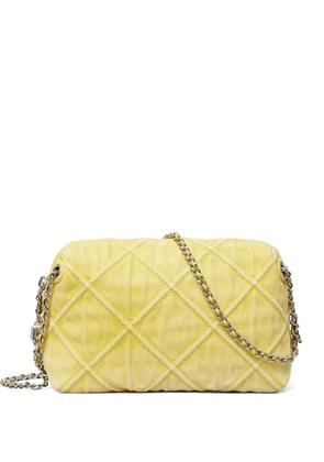 Tory Burch Fleming denim soft crossbody bag - Yellow