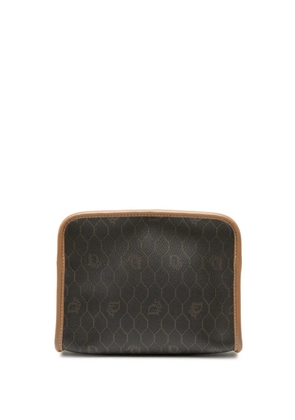 Christian Dior Pre-Owned 20th Century Honeycomb Coated Canvas pouch - Black