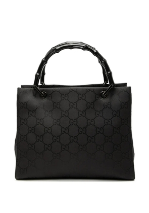 Gucci Pre-Owned 2000-2015 GG Nylon Bamboo satchel - Black