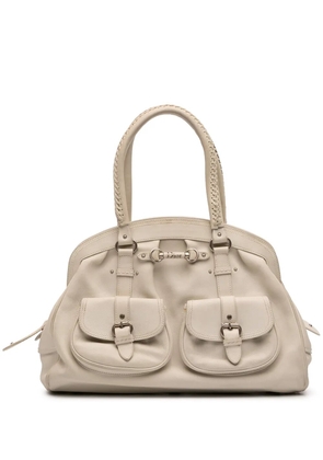 Christian Dior Pre-Owned 2006 Large Calfskin My Dior Frame handbag - White