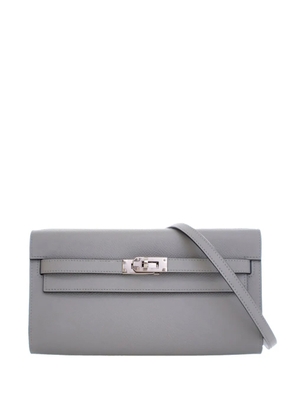 Hermès Pre-Owned 2025 Epsom Kelly To Go Wallet crossbody bag - Blue