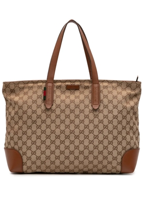 Gucci Pre-Owned 2016-2026 GG Canvas Web tote bag - Brown